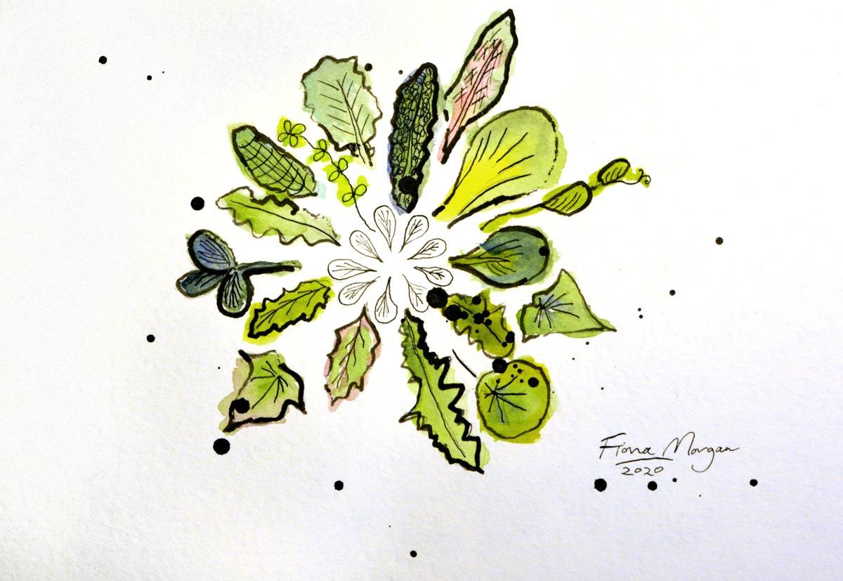 Artistic image - spinach alternatives